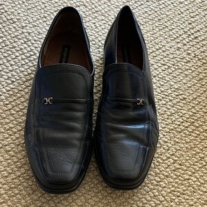 Bostonian Dark Leather Slip-On Loafers